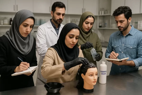 آموزش تخصصی شامپو رنگ با فرمول تجاری - حضوری