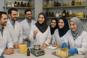 دوره آموزشی تخصصی فرمولاسیون تجاری تولید بالم لب شیمی جو