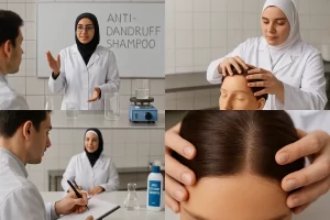 آموزش تخصصی شامپو ضدشوره با فرمول تجاری - حضوری شیمی جو
