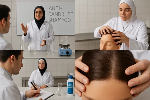 آموزش تخصصی شامپو ضدشوره با فرمول تجاری - حضوری شیمی جو