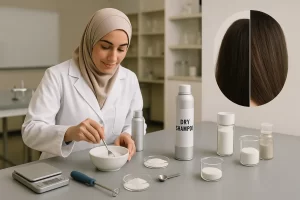 آموزش تولید شامپو خشک با فرمول تجاری شیمی جو
