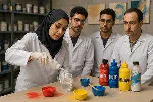 آموزش تولید رنگ اکریلیک با فرمول تجاری شیمی جو