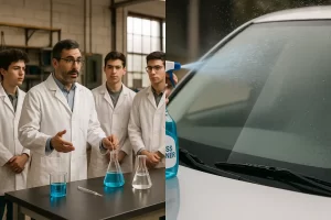آموزش تخصصی شیشه شوی خودرو با فرمول تجاری شیمی جو
